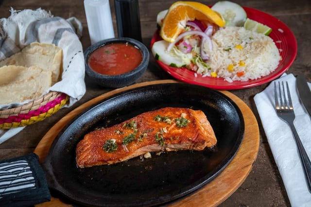 Salmon A La Cazuela.