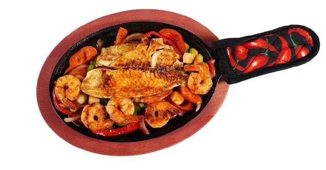 Seafood Fajitas For One